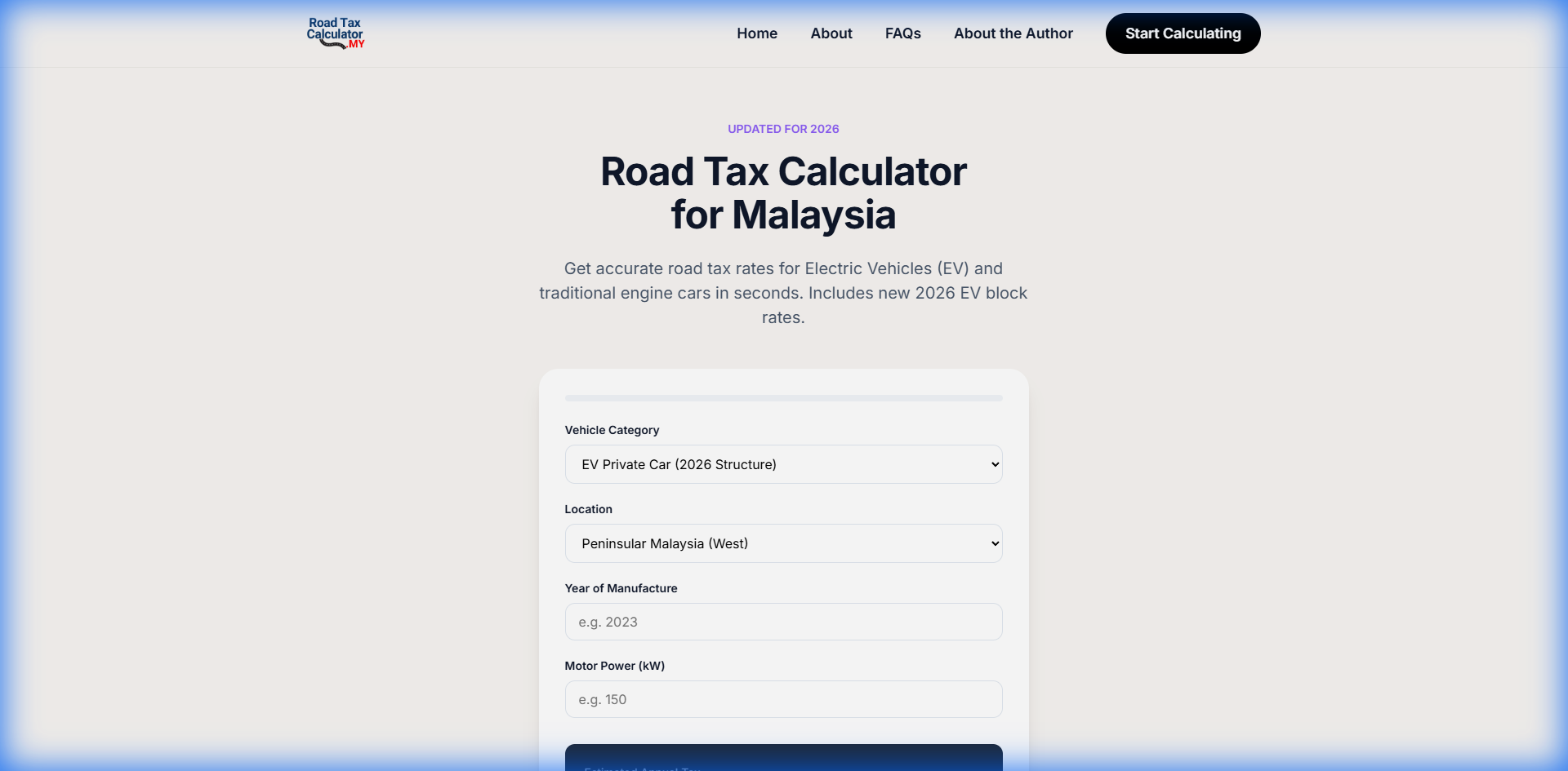 Select vehicle category